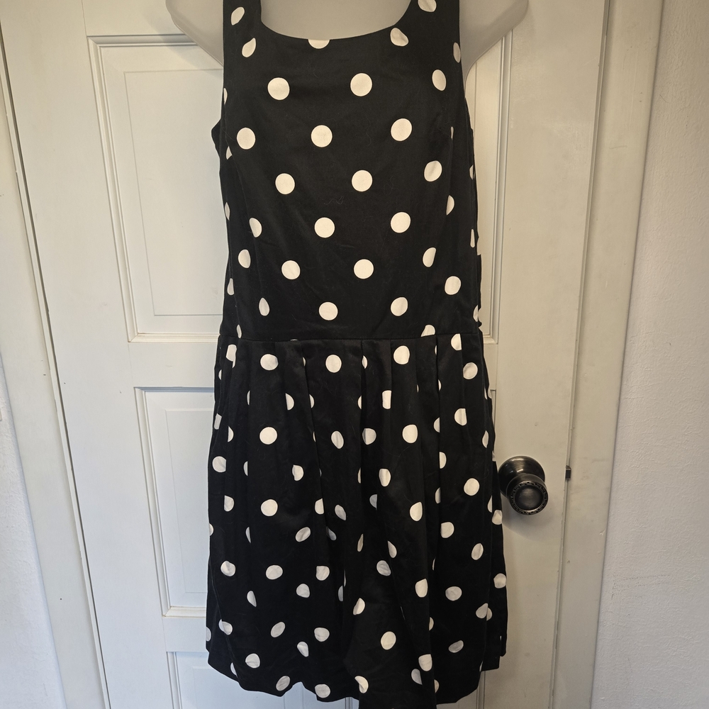 Adorable Betsy Johnson Cotton Blend Polka Dot Dress 8